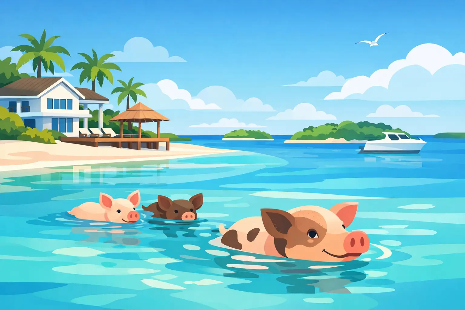 Where to Stay in Exuma to Swim With Pigs