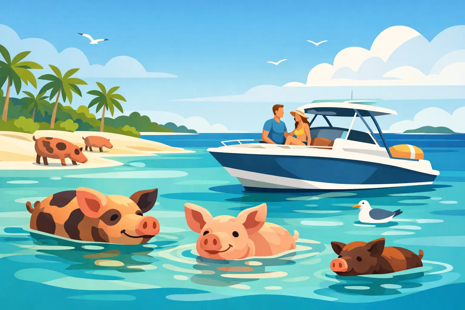 Exuma Swimming Pigs Guide for Your Boat Day