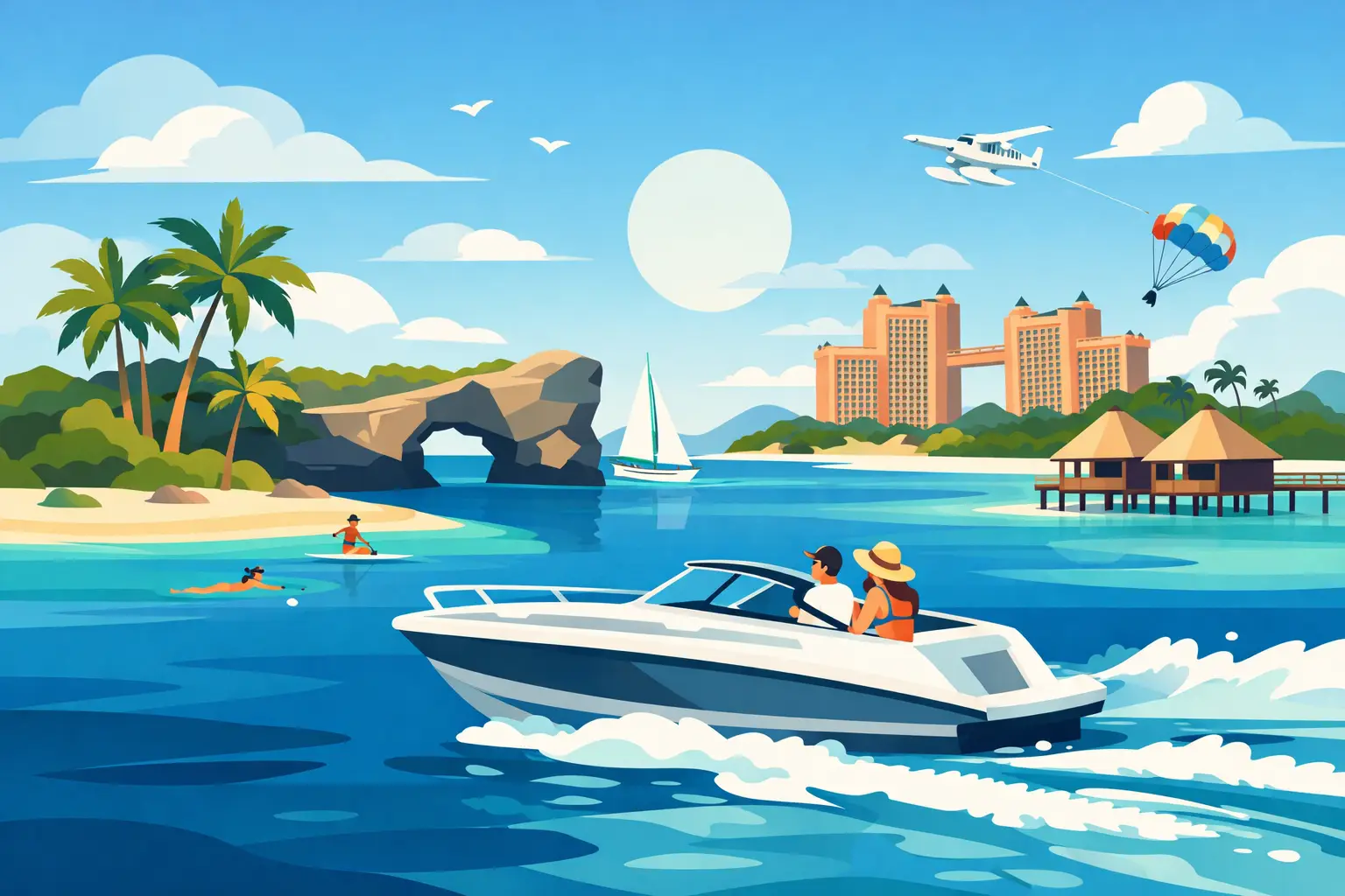 Full Day Bahamas Boat Itinerary for Nassau Vacationers