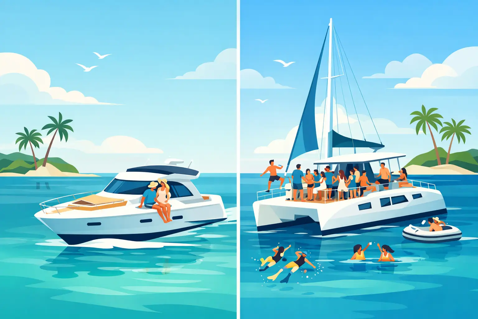 Private vs Shared Bahamas Charter Choices