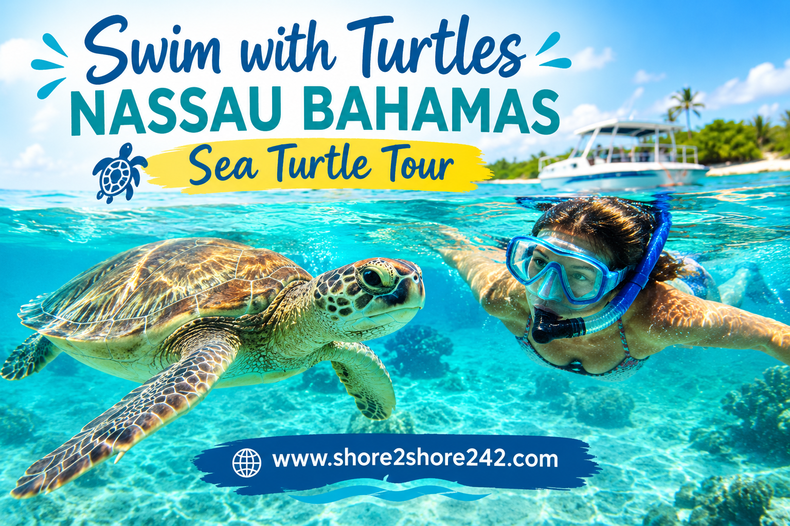swim with turtles nassau bahamas